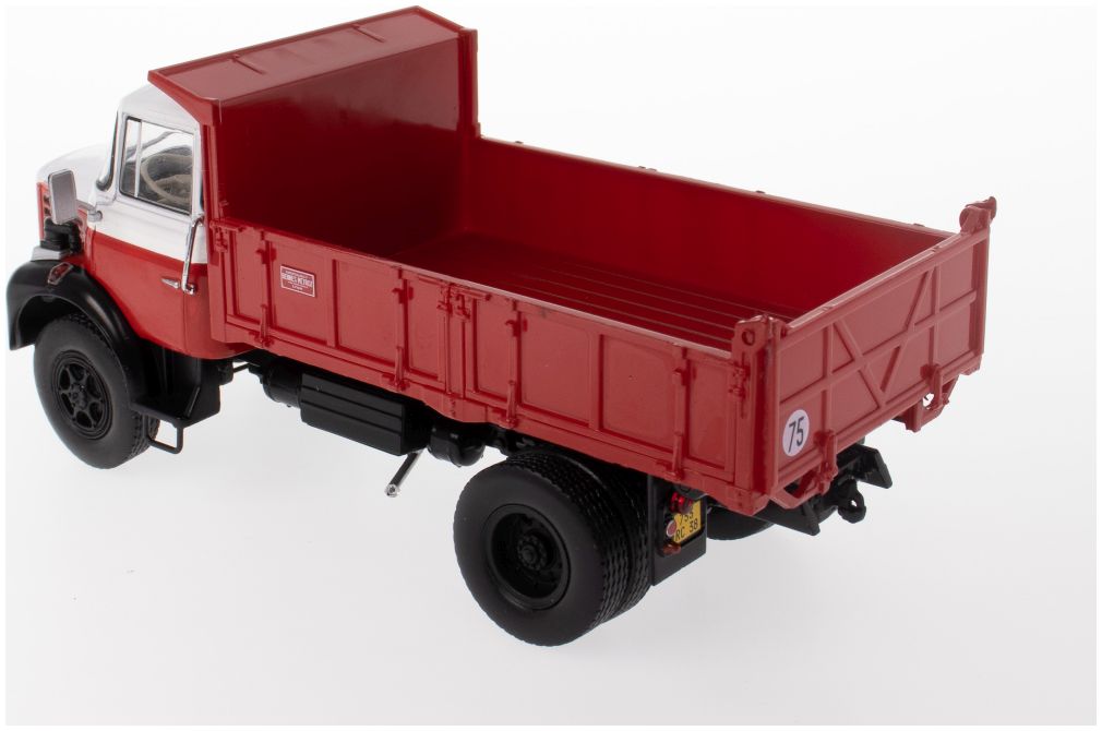 Camion porteur Berliet GLR 8-Sai 2660-avec benne à déchets-bleu